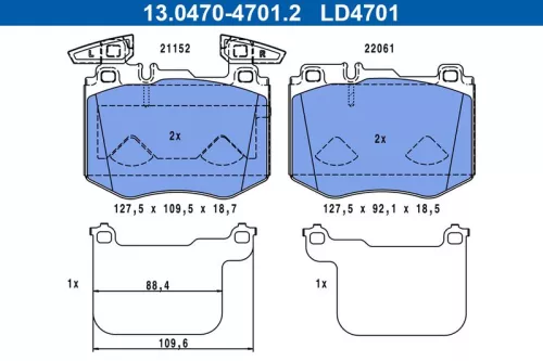 Brake Pad Set, disc brake