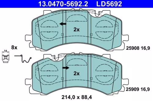 Brake Pad Set, disc brake