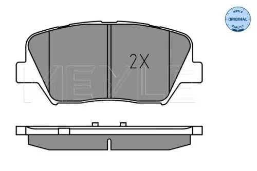 MEYLE Brake Pad Set, disc brake (0252575717)