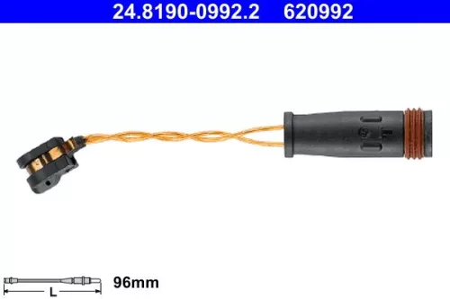 Warning Contact, brake pad wear