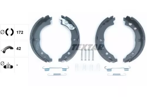 TEXTAR Brake Shoe Set, parking brake (91064800)