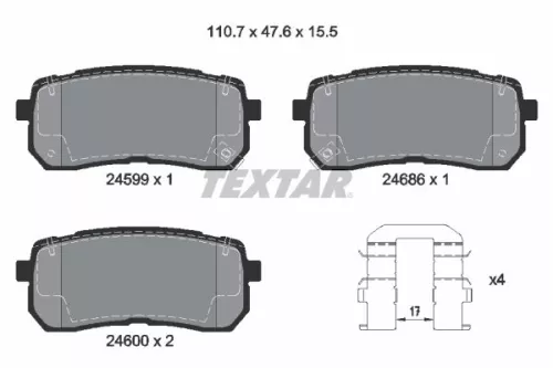 Brake Pad Set, disc brake
