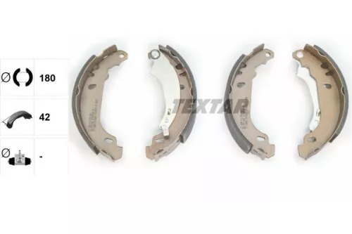 TEXTAR Brake Shoe Set (91053700)