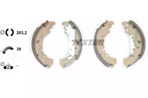 TEXTAR Brake Shoe Set (91057300)