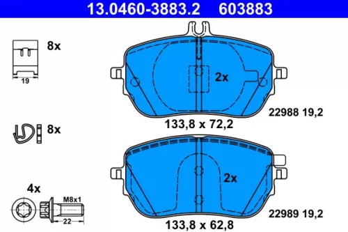 Brake Pad Set, disc brake