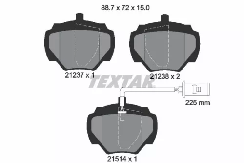 Brake Pad Set, disc brake
