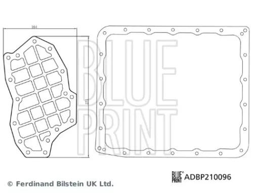 BLUE PRINT Hydraulic Filter Kit, automatic transmission (ADBP210096)