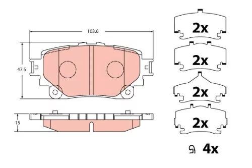 Brake Pad Set, disc brake