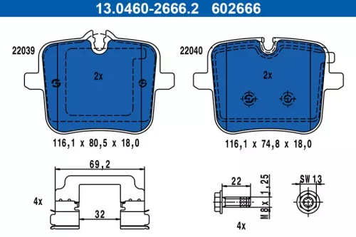 Brake Pad Set, disc brake