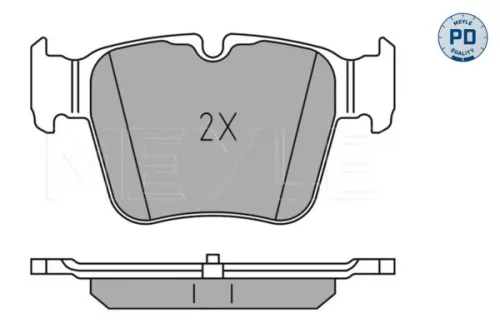MEYLE Brake Pad Set, disc brake (0252242316/PD)