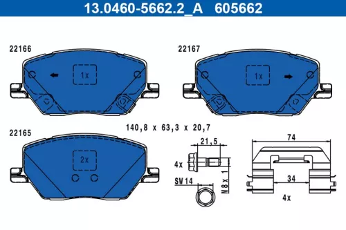 Brake Pad Set, disc brake