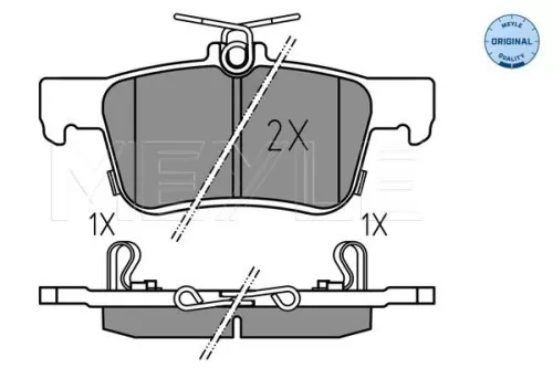 MEYLE Brake Pad Set, disc brake (0252242915)