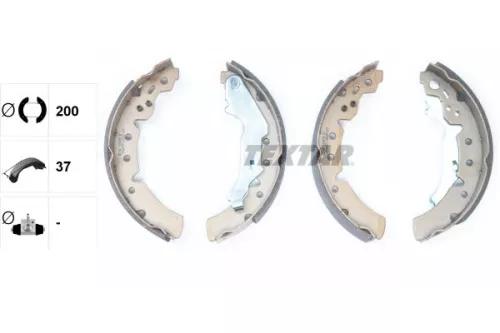 TEXTAR Brake Shoe Set (91056700)