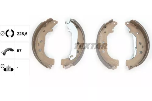 TEXTAR Brake Shoe Set (91061400)