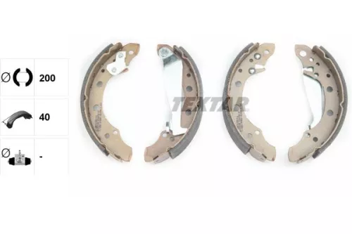 TEXTAR Brake Shoe Set (91044700)