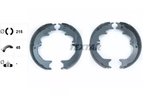 TEXTAR Brake Shoe Set, parking brake (91066100)