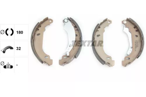 TEXTAR Brake Shoe Set (91053800)