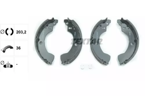 TEXTAR Brake Shoe Set (91064400)