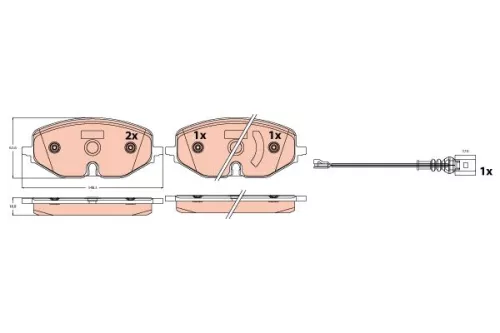 Brake Pad Set, disc brake