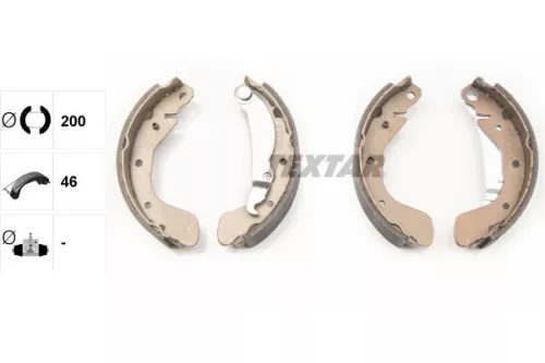 TEXTAR Brake Shoe Set (91058200)