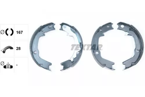 TEXTAR Brake Shoe Set, parking brake (91068500)