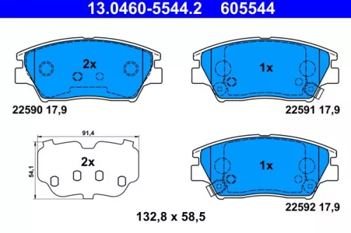 Brake Pad Set, disc brake
