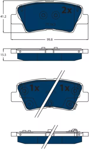 Brake Pad Set, disc brake