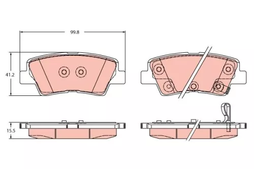 Brake Pad Set, disc brake