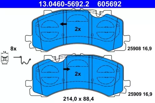 Brake Pad Set, disc brake