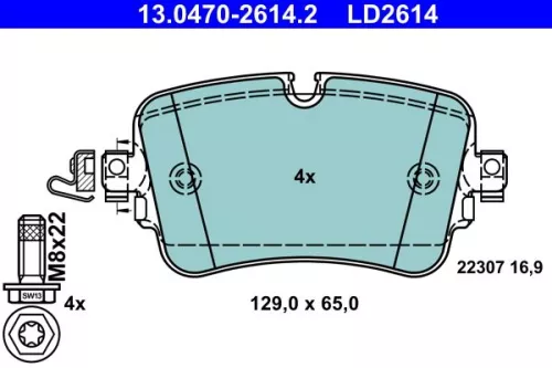 Brake Pad Set, disc brake