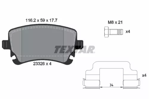 Brake Pad Set, disc brake