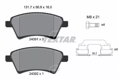 Brake Pad Set, disc brake