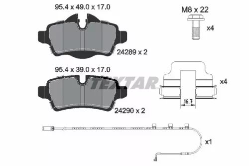 Brake Pad Set, disc brake