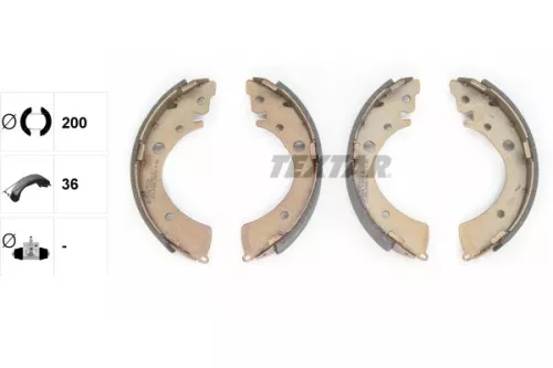 TEXTAR Brake Shoe Set (91039601)