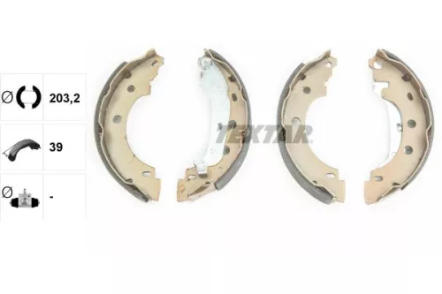 TEXTAR Brake Shoe Set (91052800)