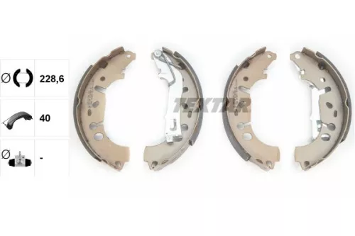 TEXTAR Brake Shoe Set (91065400)