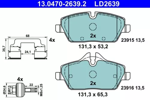 Brake Pad Set, disc brake