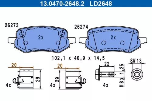 Brake Pad Set, disc brake