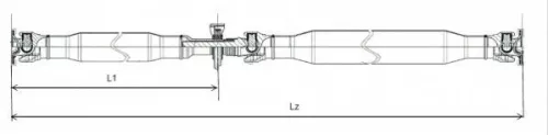 Propshaft, axle drive