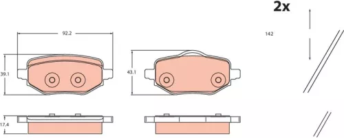 Brake Pad Set, disc brake