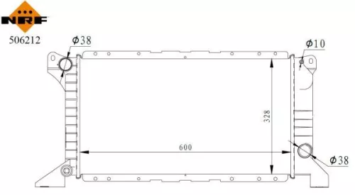 NRF Radiator, engine cooling (506212)