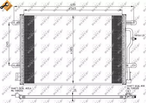 NRF Condenser, air conditioning (35465)