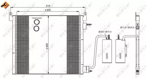 NRF Condenser, air conditioning (35741)