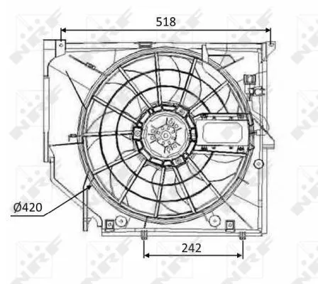 NRF Fan, engine cooling (47026)