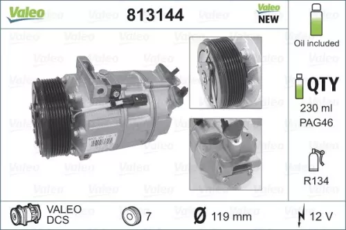 VALEO Compressor, air conditioning (813144)