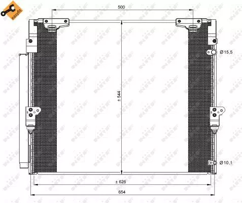 NRF Condenser, air conditioning (35862)