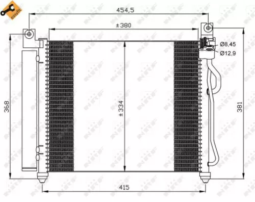 NRF Condenser, air conditioning (35569)