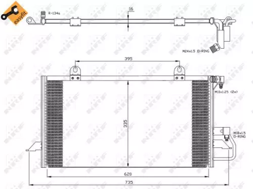 NRF Condenser, air conditioning (35247)