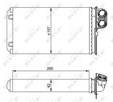 NRF Heat Exchanger, interior heating (53216)