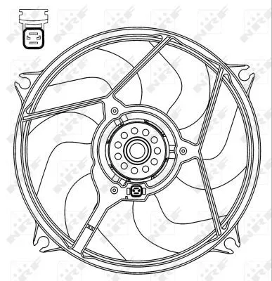 NRF Fan, engine cooling (47069)